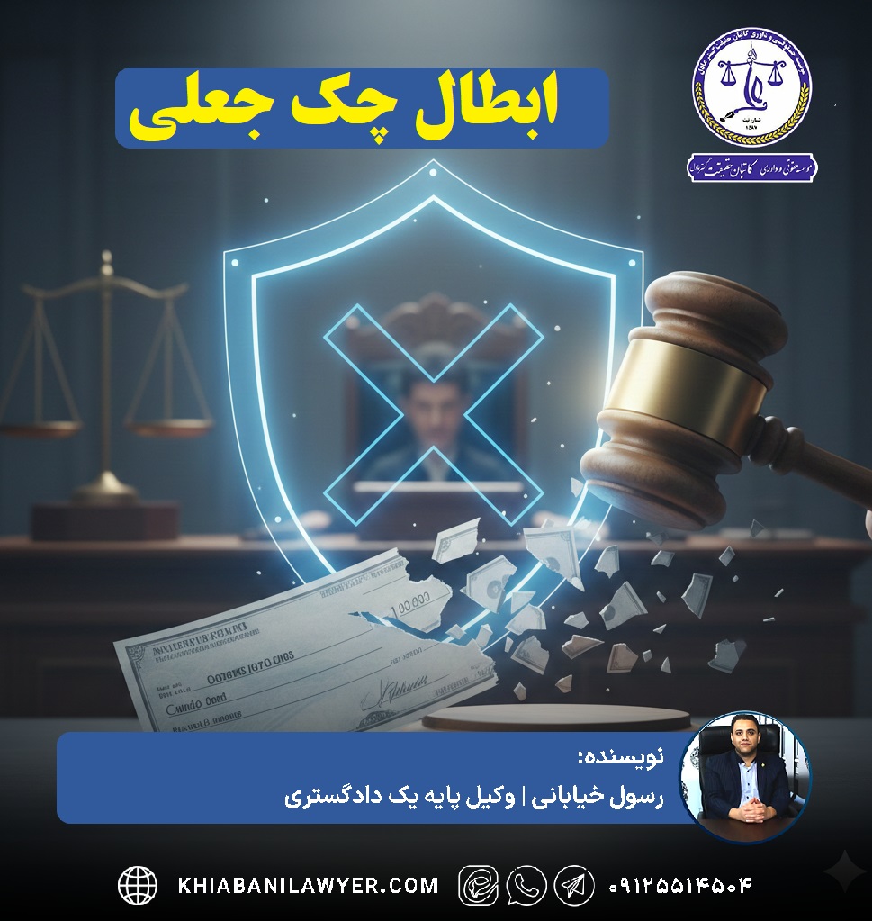 دادخواست ابطال چک جعلی