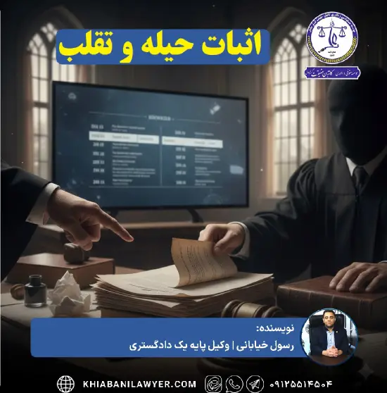 وکیل اثبات حیله و تقلب
